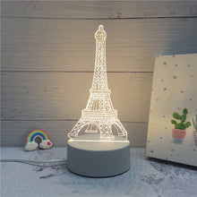 Load image into Gallery viewer, 3D lampe à LED créatif 3D LED veilleuses nouveauté Illusion nuit lampe 3D